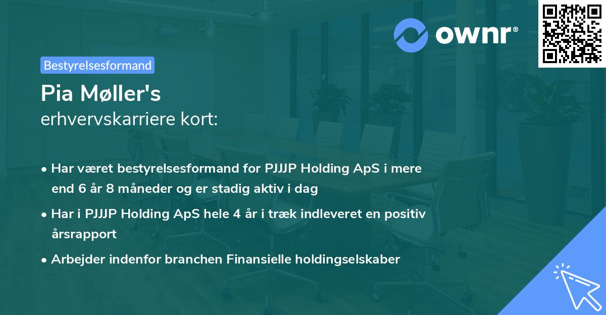 Pia Møller's erhvervskarriere kort