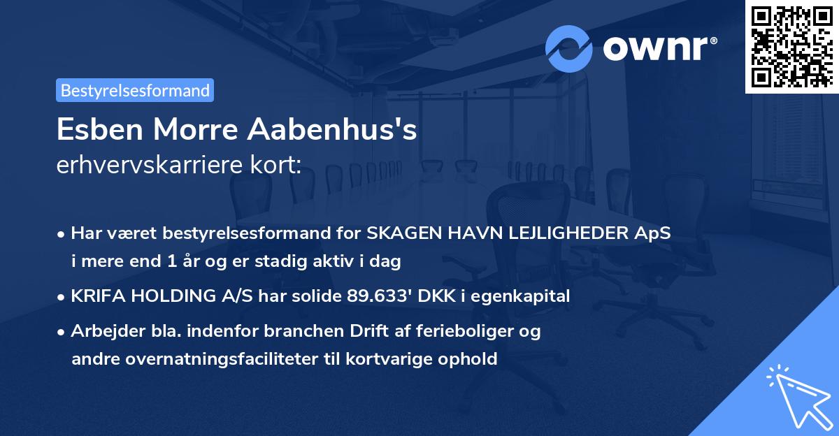 Esben Morre Aabenhus's erhvervskarriere kort