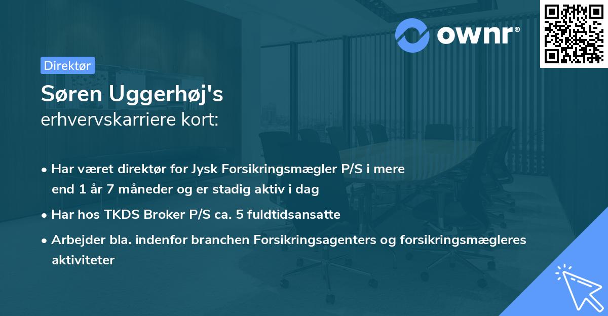 Søren Uggerhøj's erhvervskarriere kort