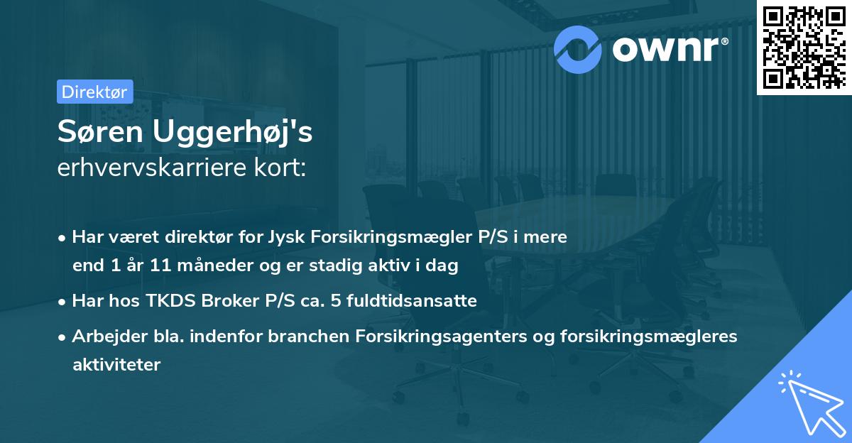 Søren Uggerhøj's erhvervskarriere kort