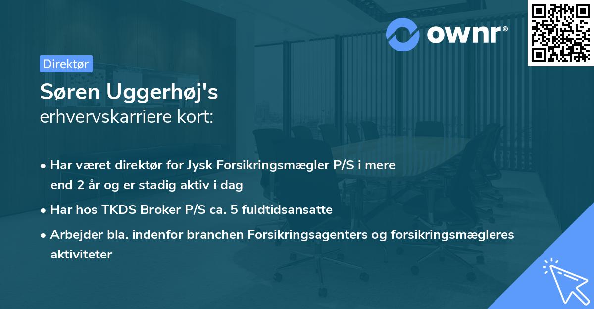 Søren Uggerhøj's erhvervskarriere kort