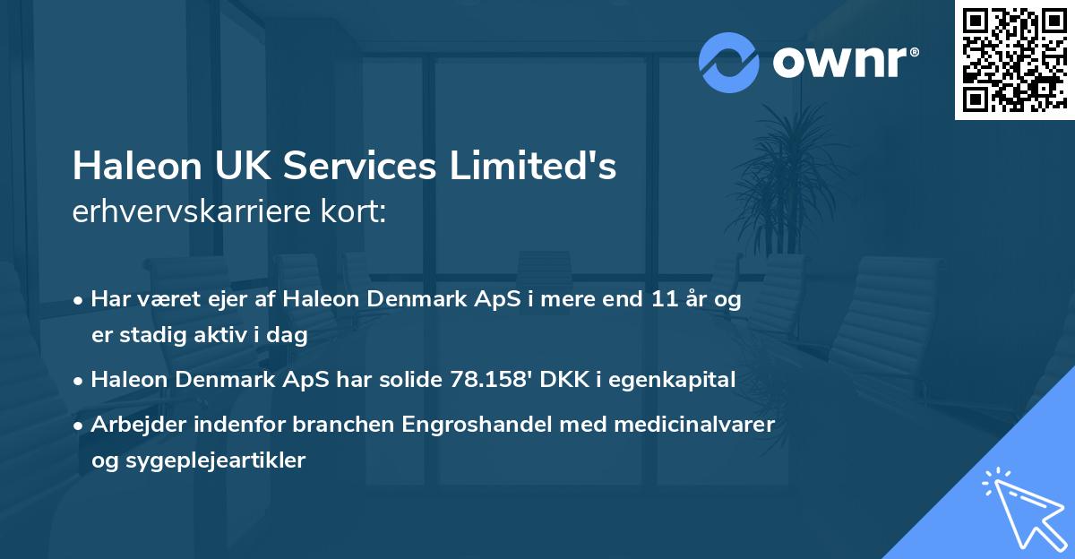 Haleon UK Services Limited's erhvervskarriere kort