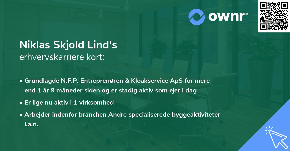 Niklas Skjold Lind's erhvervskarriere kort