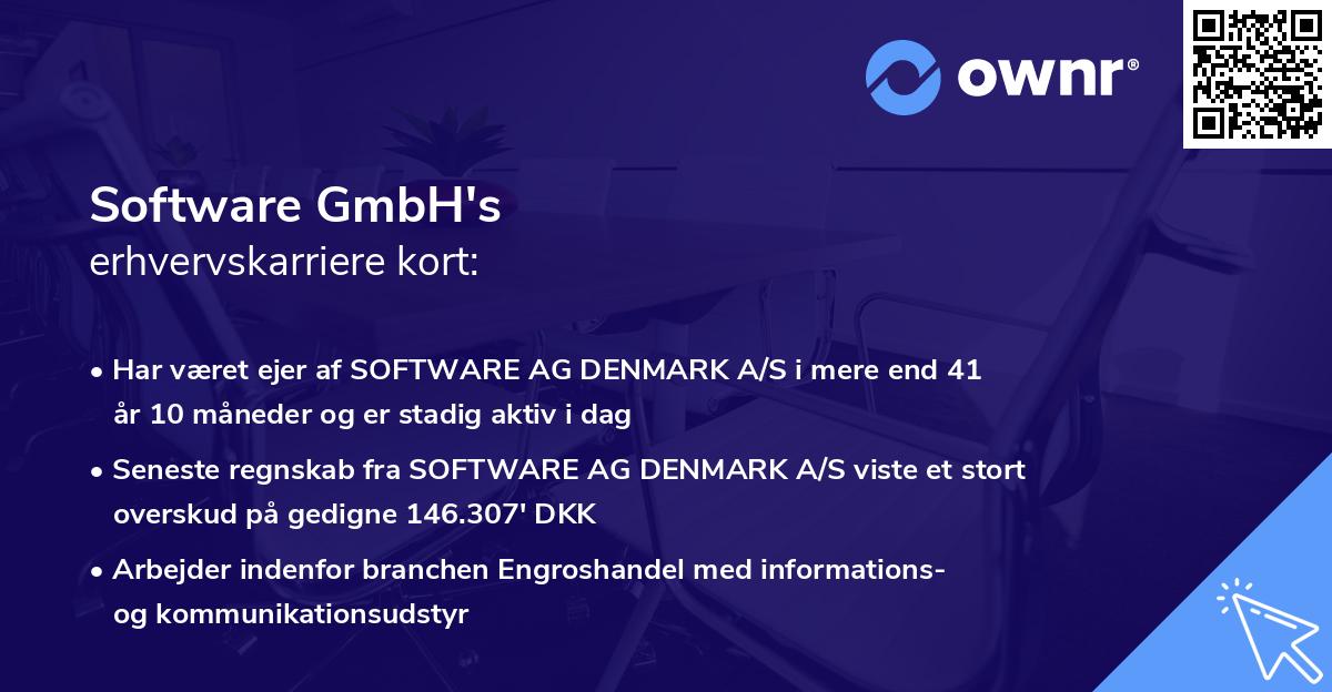 Software GmbH's erhvervskarriere kort