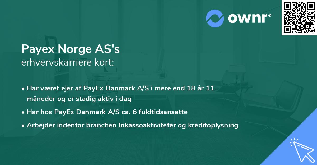 Payex Norge AS's erhvervskarriere kort
