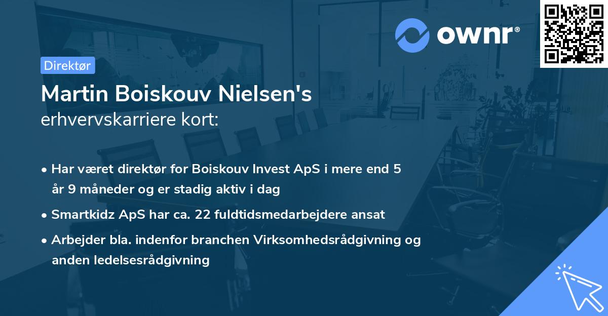 Martin Boiskouv Nielsen's erhvervskarriere kort