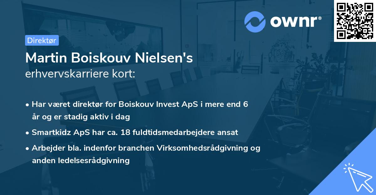 Martin Boiskouv Nielsen's erhvervskarriere kort