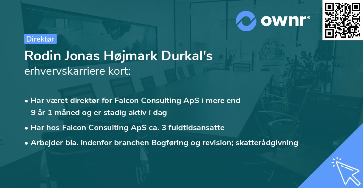 Rodin Jonas Højmark Durkal's erhvervskarriere kort