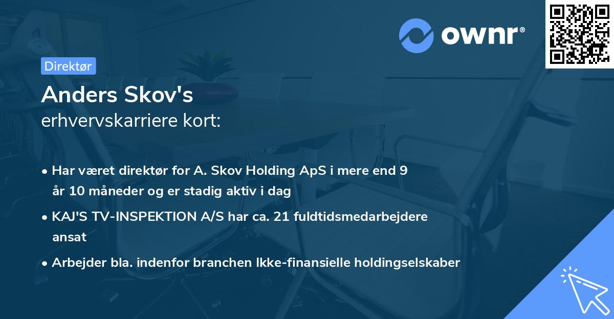 Anders Skov's erhvervskarriere kort