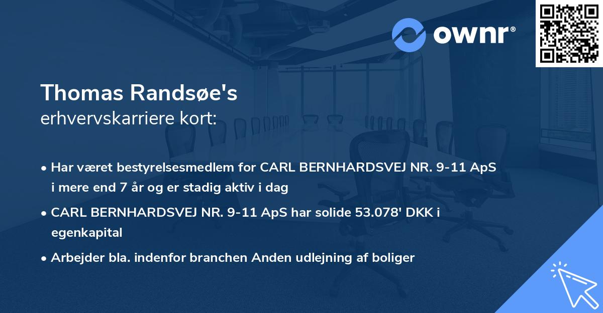 Thomas Randsøe's erhvervskarriere kort