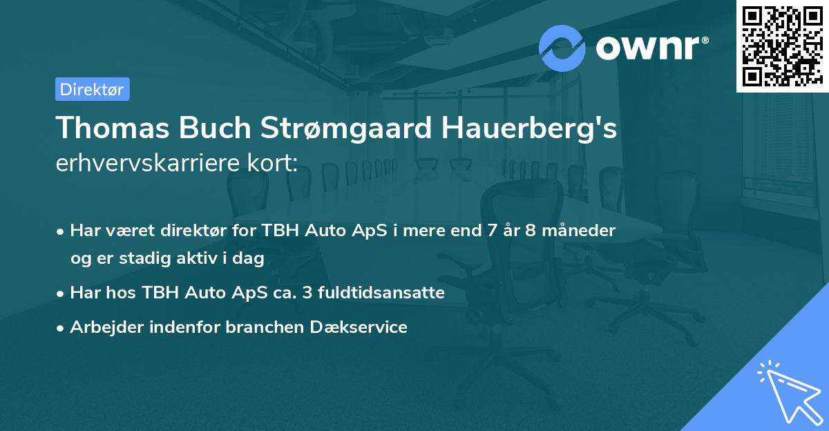 Thomas Buch Strømgaard Hauerberg's erhvervskarriere kort