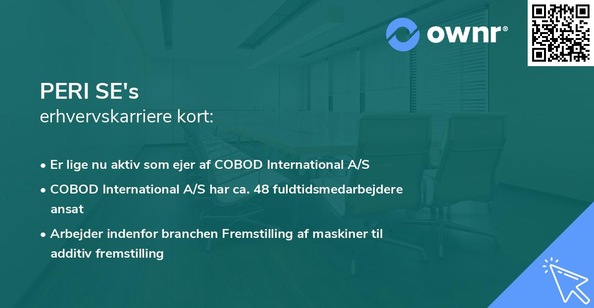 PERI SE's erhvervskarriere kort