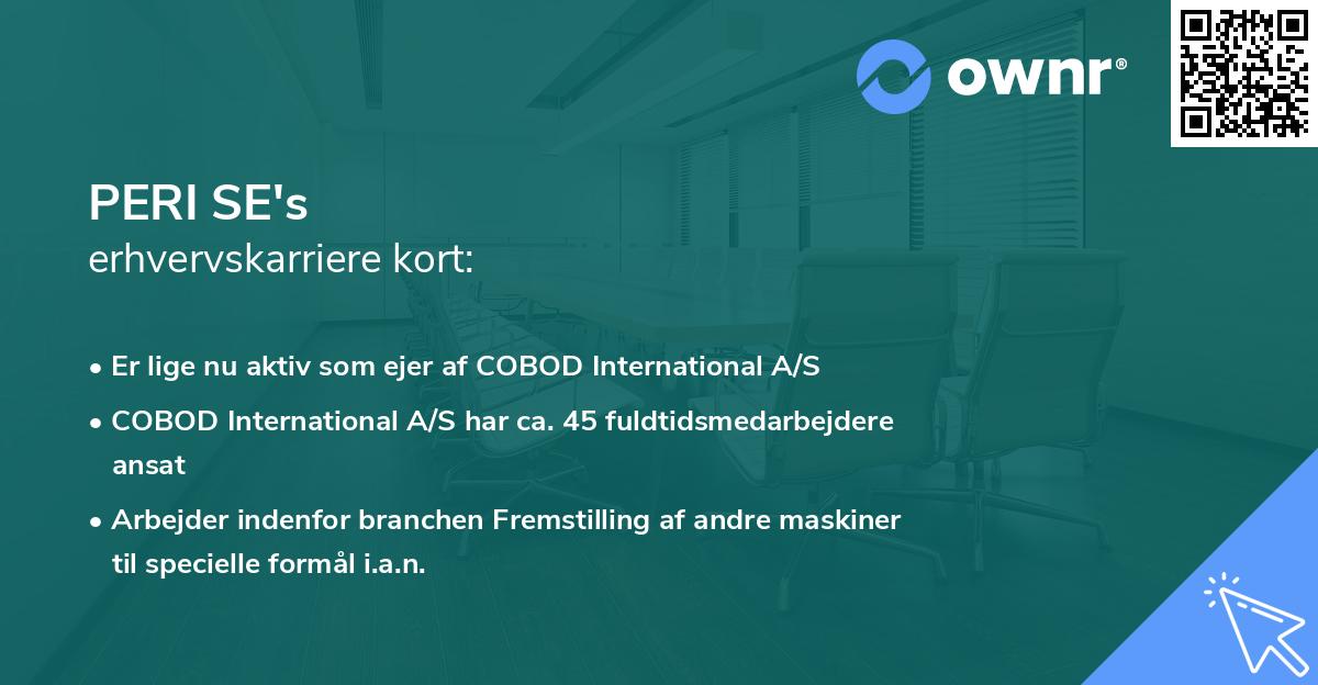 PERI SE's erhvervskarriere kort