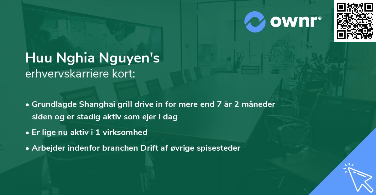 Huu Nghia Nguyen's erhvervskarriere kort