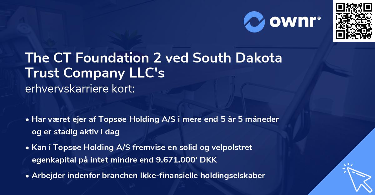 The CT Foundation 2 ved South Dakota Trust Company LLC's erhvervskarriere kort