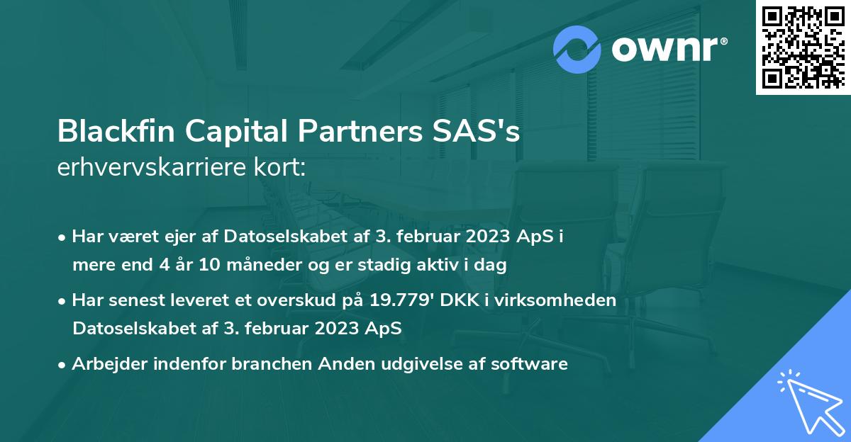 Blackfin Capital Partners SAS's erhvervskarriere kort