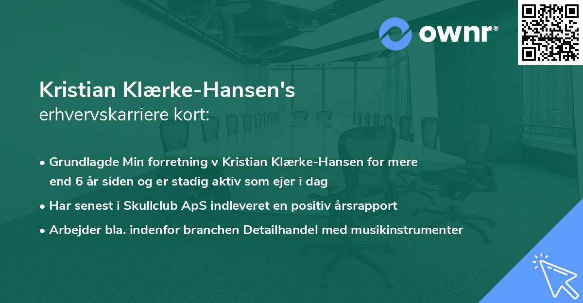 Kristian Klærke-Hansen's erhvervskarriere kort
