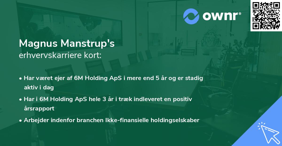 Magnus Manstrup's erhvervskarriere kort