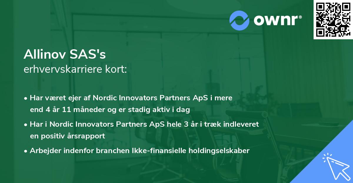 Allinov SAS's erhvervskarriere kort