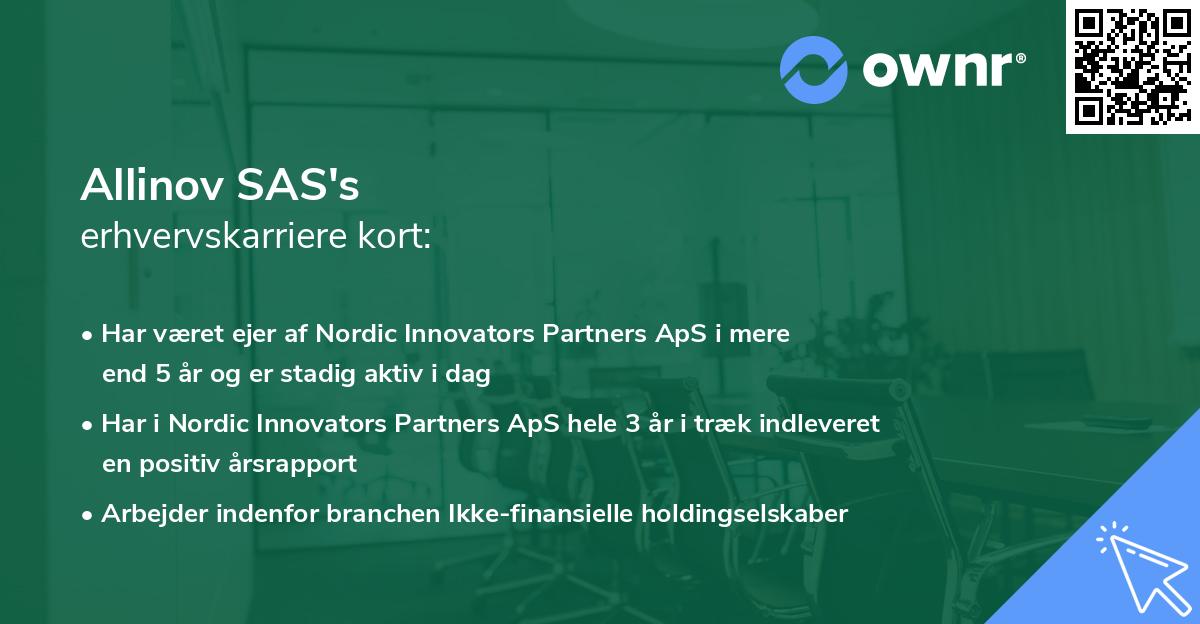 Allinov SAS's erhvervskarriere kort