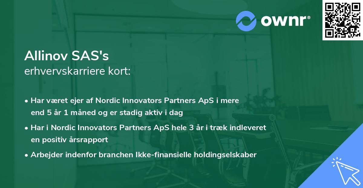 Allinov SAS's erhvervskarriere kort