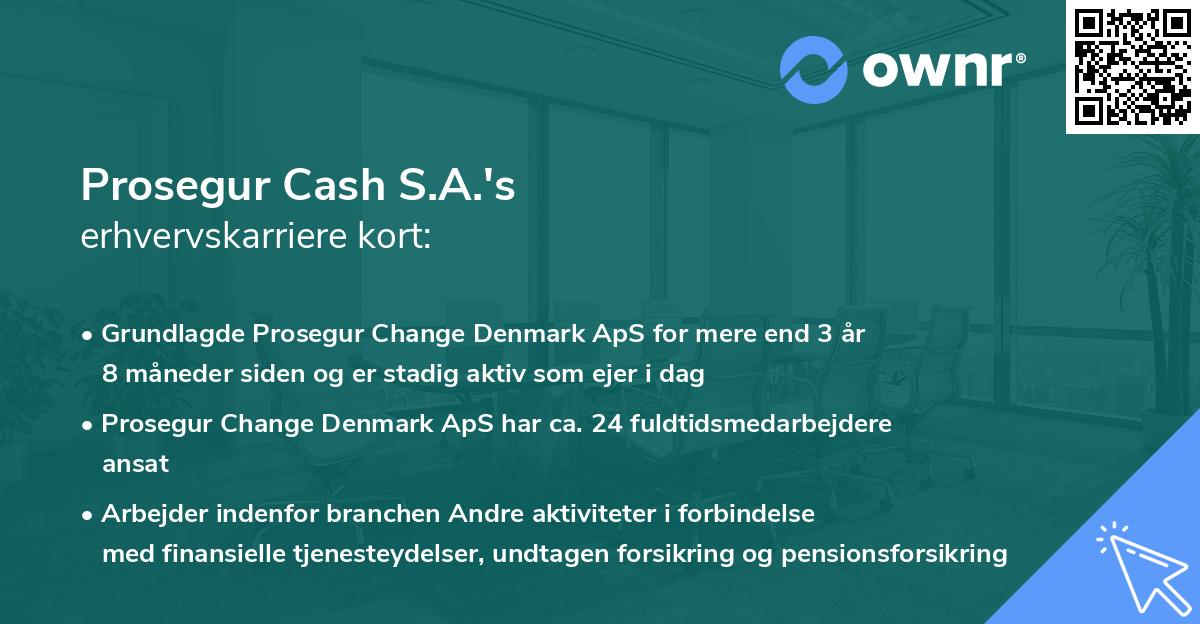 Prosegur Cash S.A.'s erhvervskarriere kort