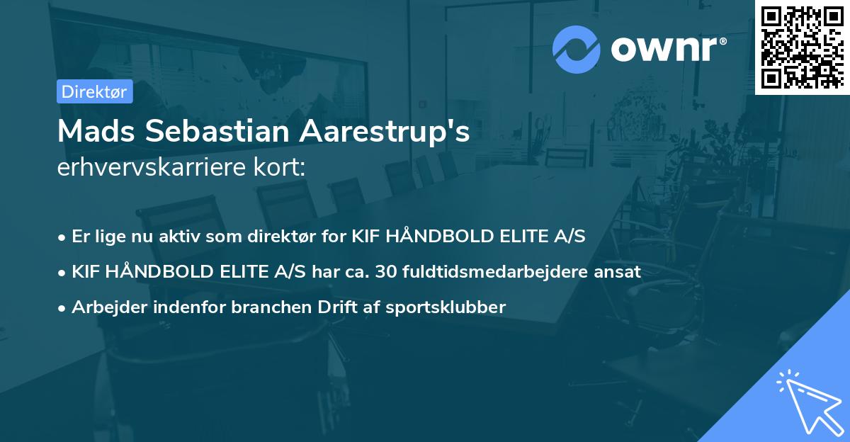 Mads Sebastian Aarestrup's erhvervskarriere kort