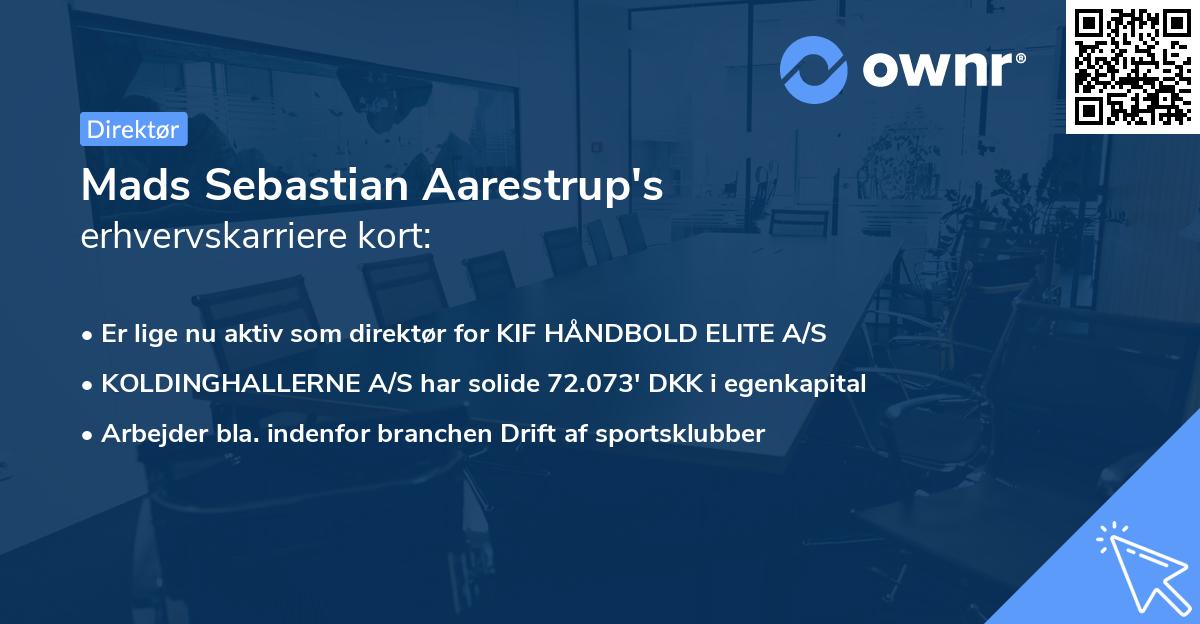 Mads Sebastian Aarestrup's erhvervskarriere kort