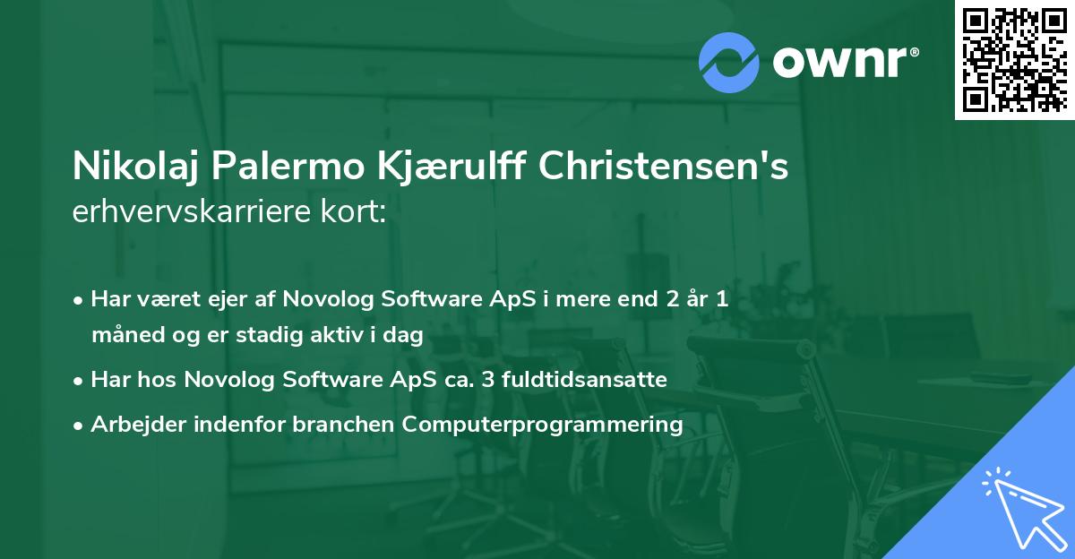 Nikolaj Palermo Kjærulff Christensen's erhvervskarriere kort