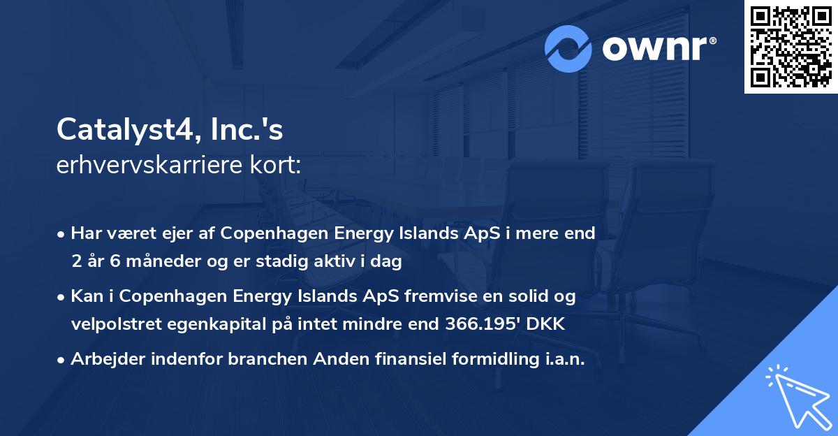 Catalyst4, Inc.'s erhvervskarriere kort