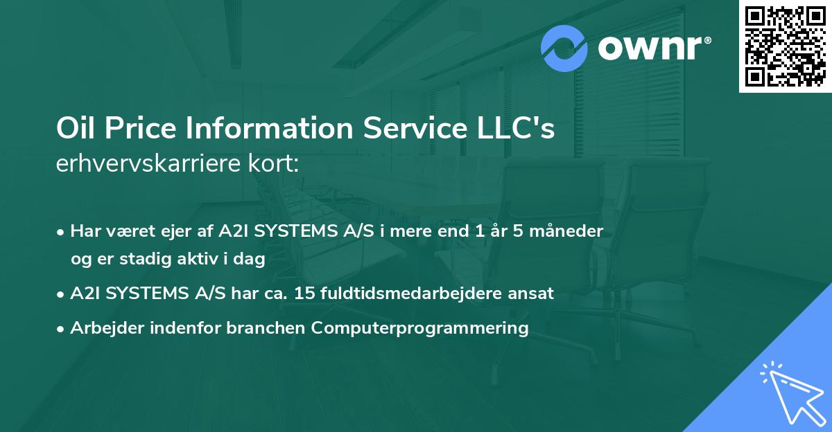 Oil Price Information Service LLC's erhvervskarriere kort