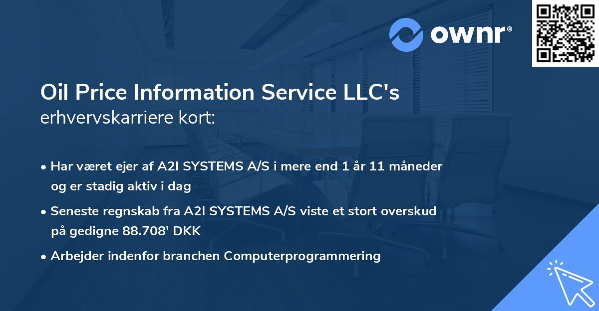 Oil Price Information Service LLC's erhvervskarriere kort