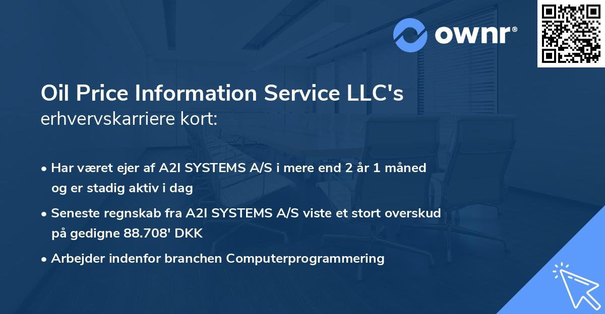 Oil Price Information Service LLC's erhvervskarriere kort