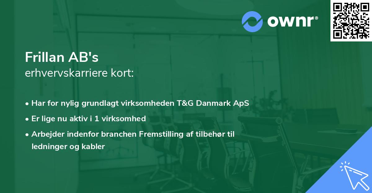 Frillan AB's erhvervskarriere kort