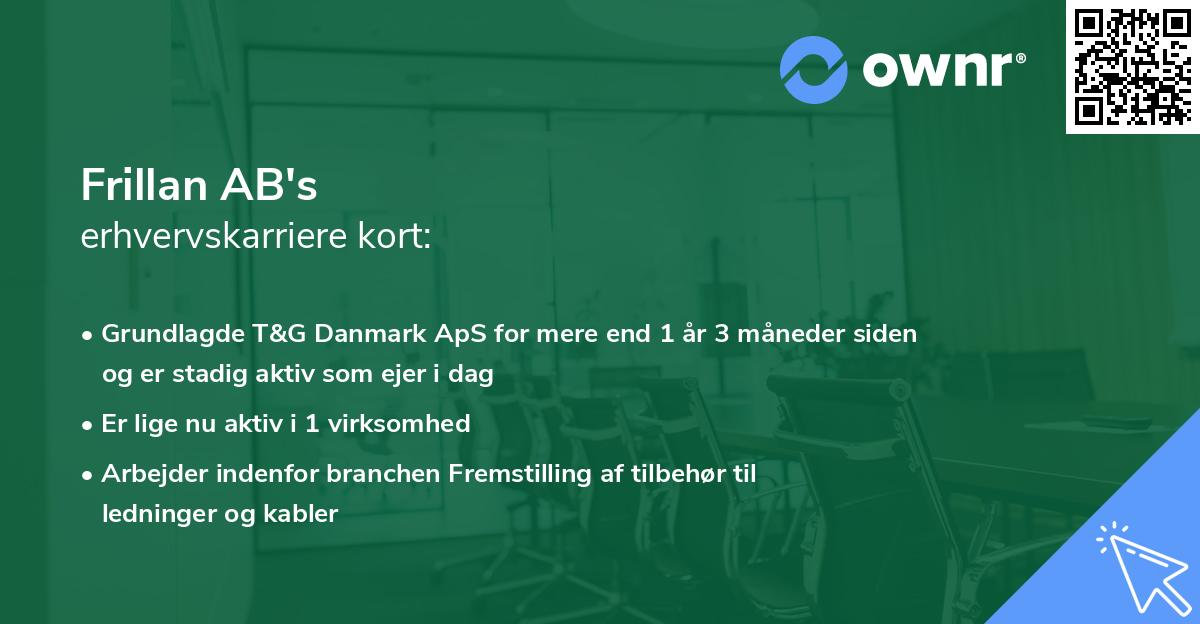 Frillan AB's erhvervskarriere kort