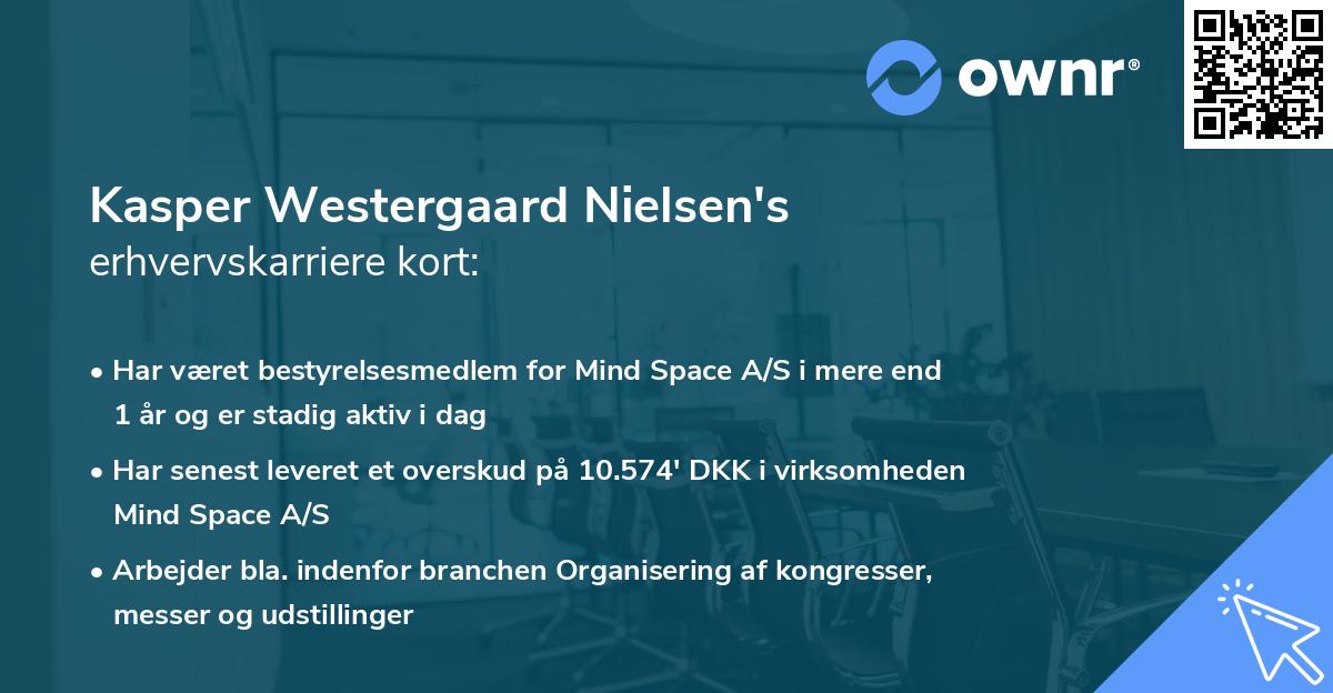 Kasper Westergaard Nielsen's erhvervskarriere kort