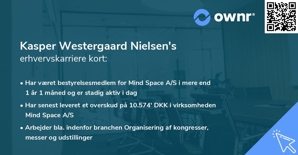 Kasper Westergaard Nielsen's erhvervskarriere kort
