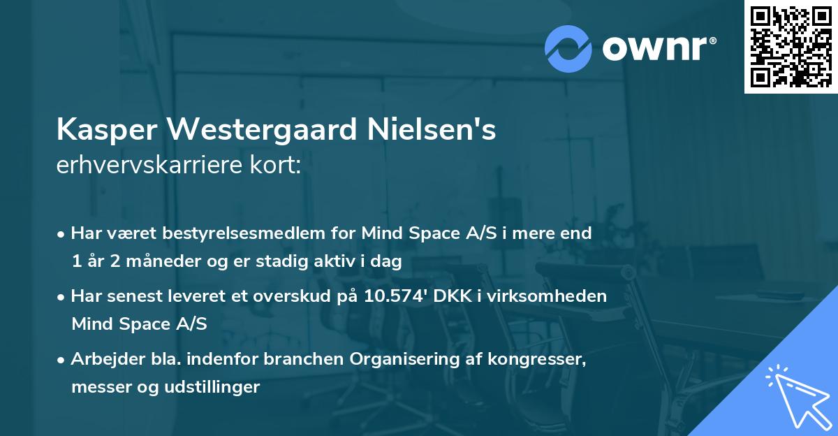 Kasper Westergaard Nielsen's erhvervskarriere kort