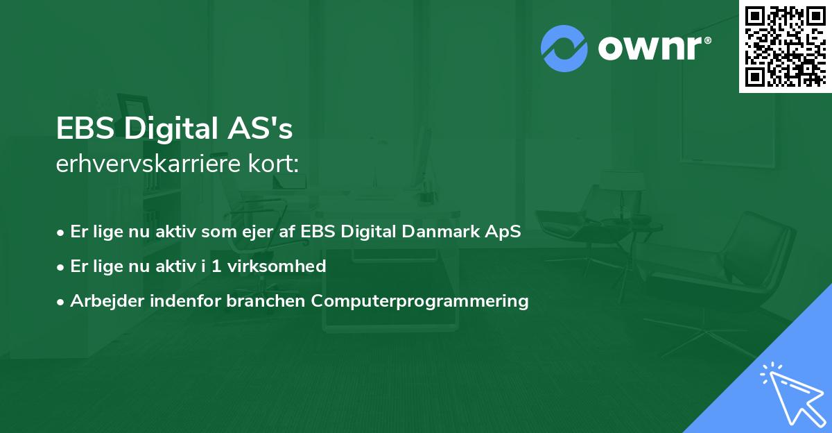EBS Digital AS's erhvervskarriere kort