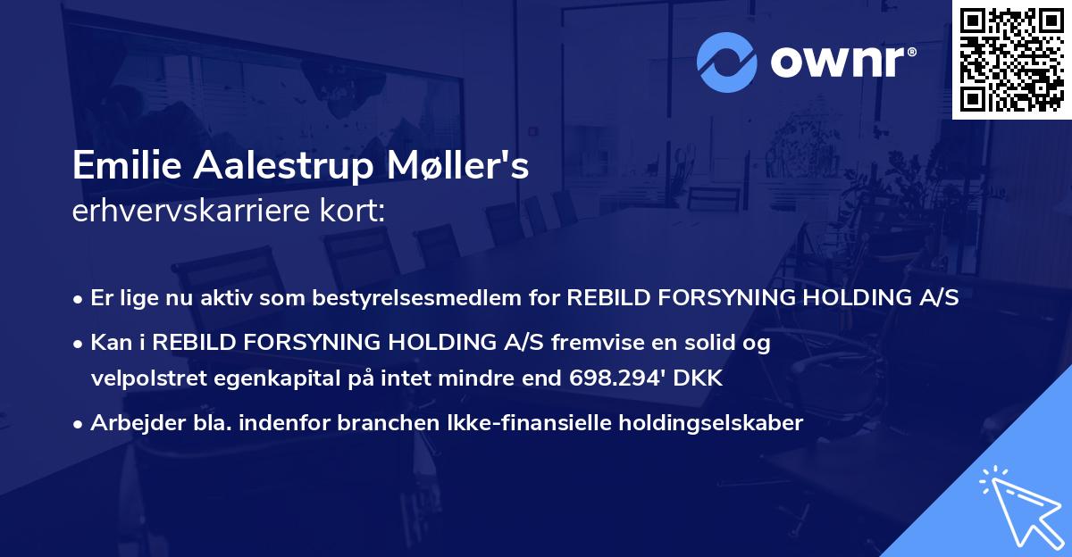 Emilie Aalestrup Møller's erhvervskarriere kort