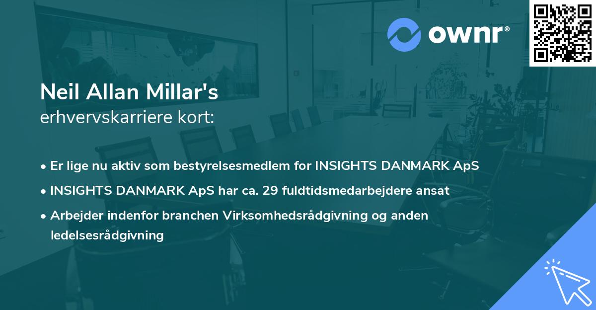 Neil Allan Millar's erhvervskarriere kort