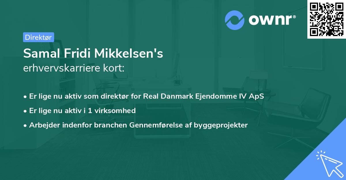 Samal Fridi Mikkelsen's erhvervskarriere kort