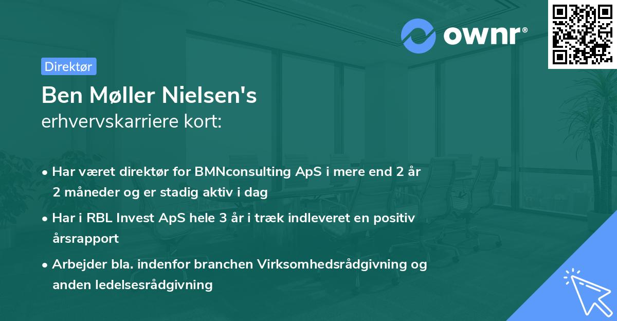 Ben Møller Nielsen's erhvervskarriere kort