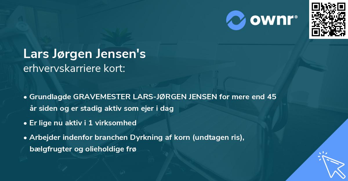 Lars Jørgen Jensen's erhvervskarriere kort