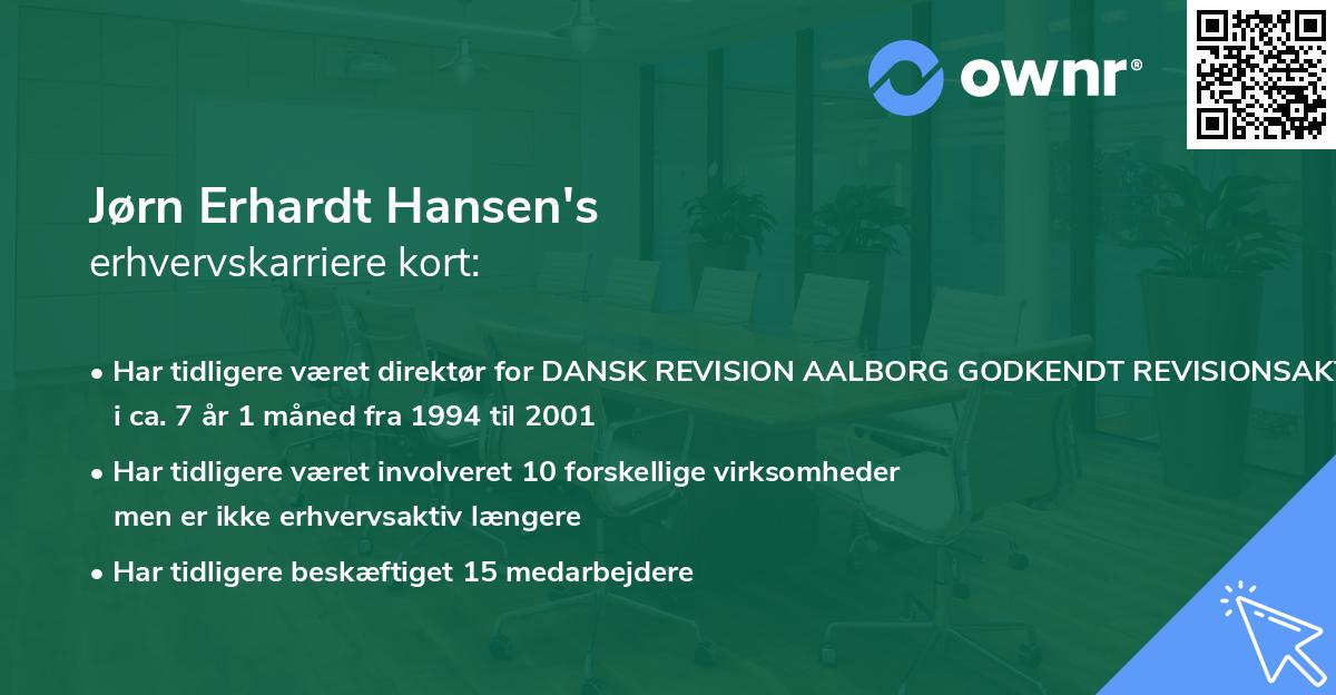 Jørn Erhardt Hansen's erhvervskarriere kort