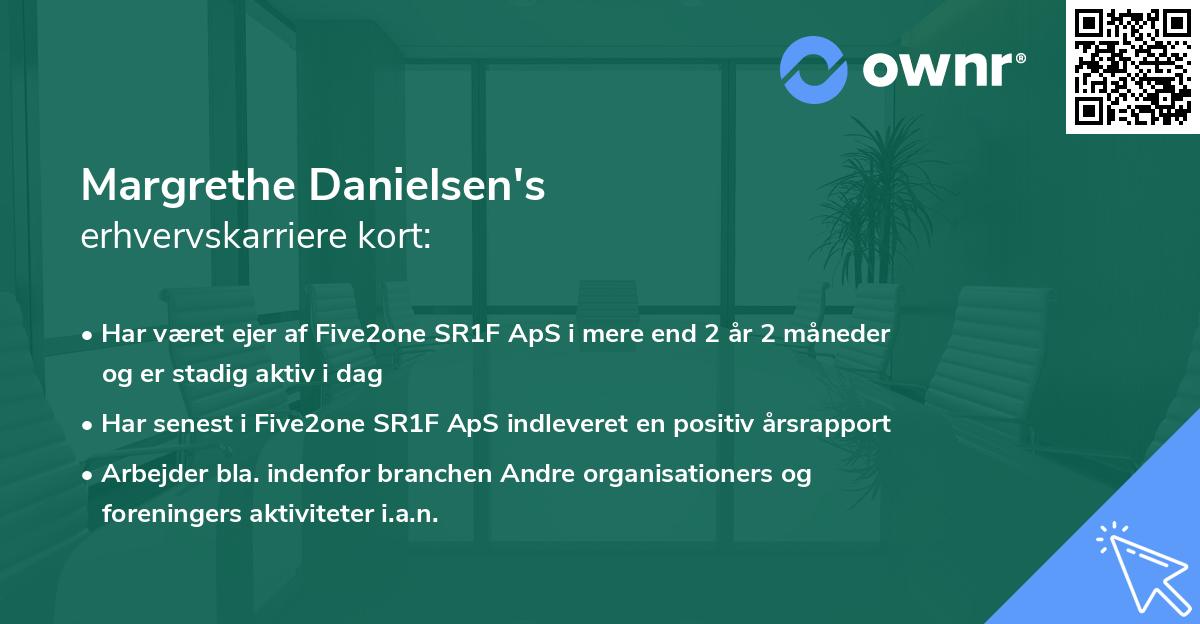 Margrethe Danielsen's erhvervskarriere kort
