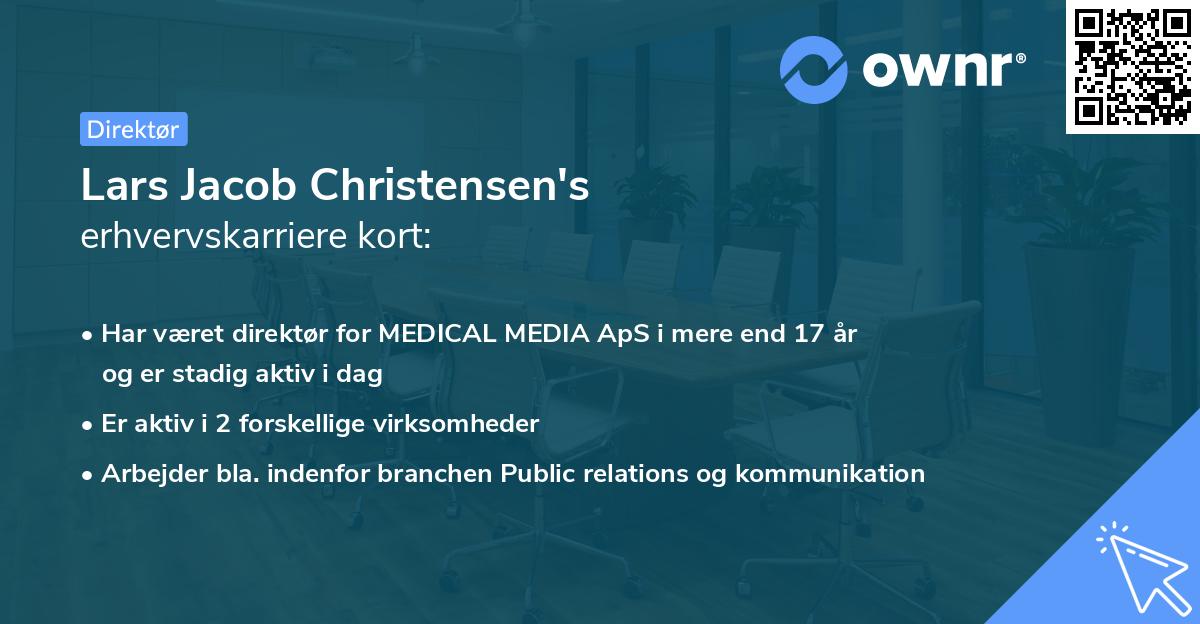 Lars Jacob Christensen's erhvervskarriere kort