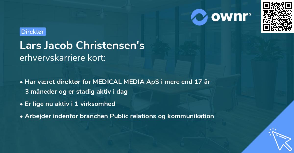 Lars Jacob Christensen's erhvervskarriere kort
