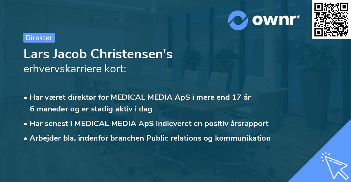 Lars Jacob Christensen's erhvervskarriere kort