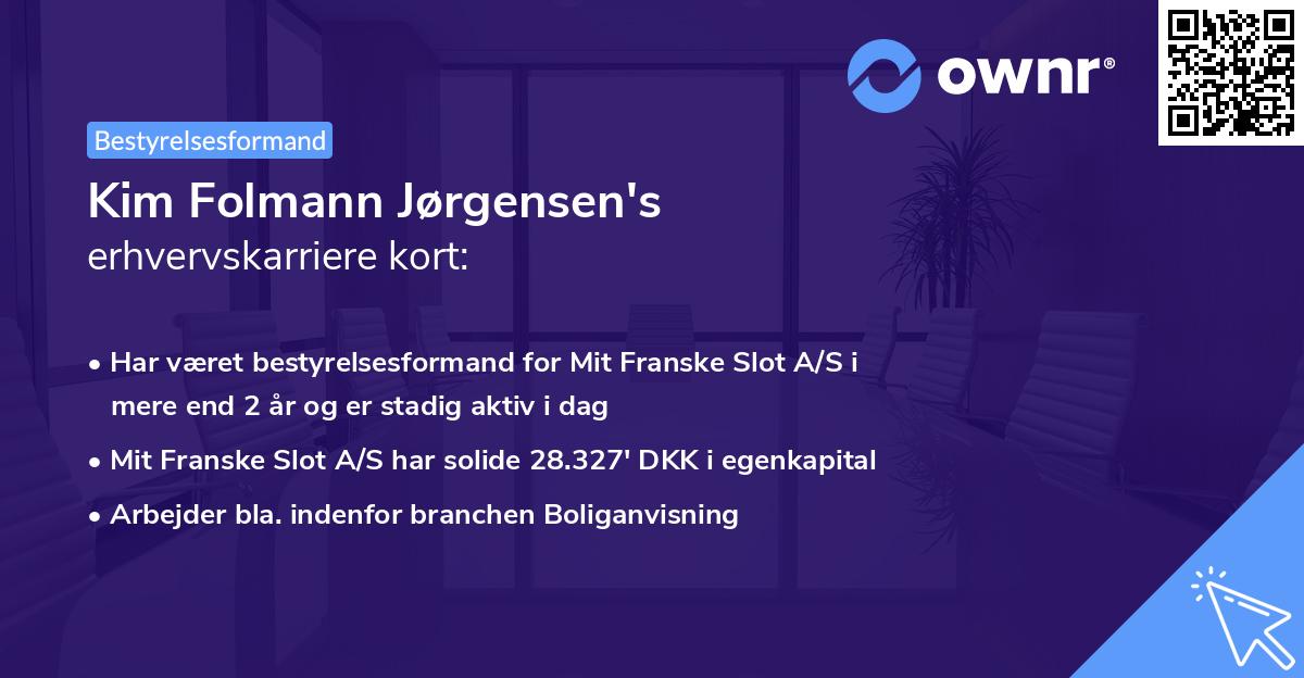 Kim Folmann Jørgensen's erhvervskarriere kort